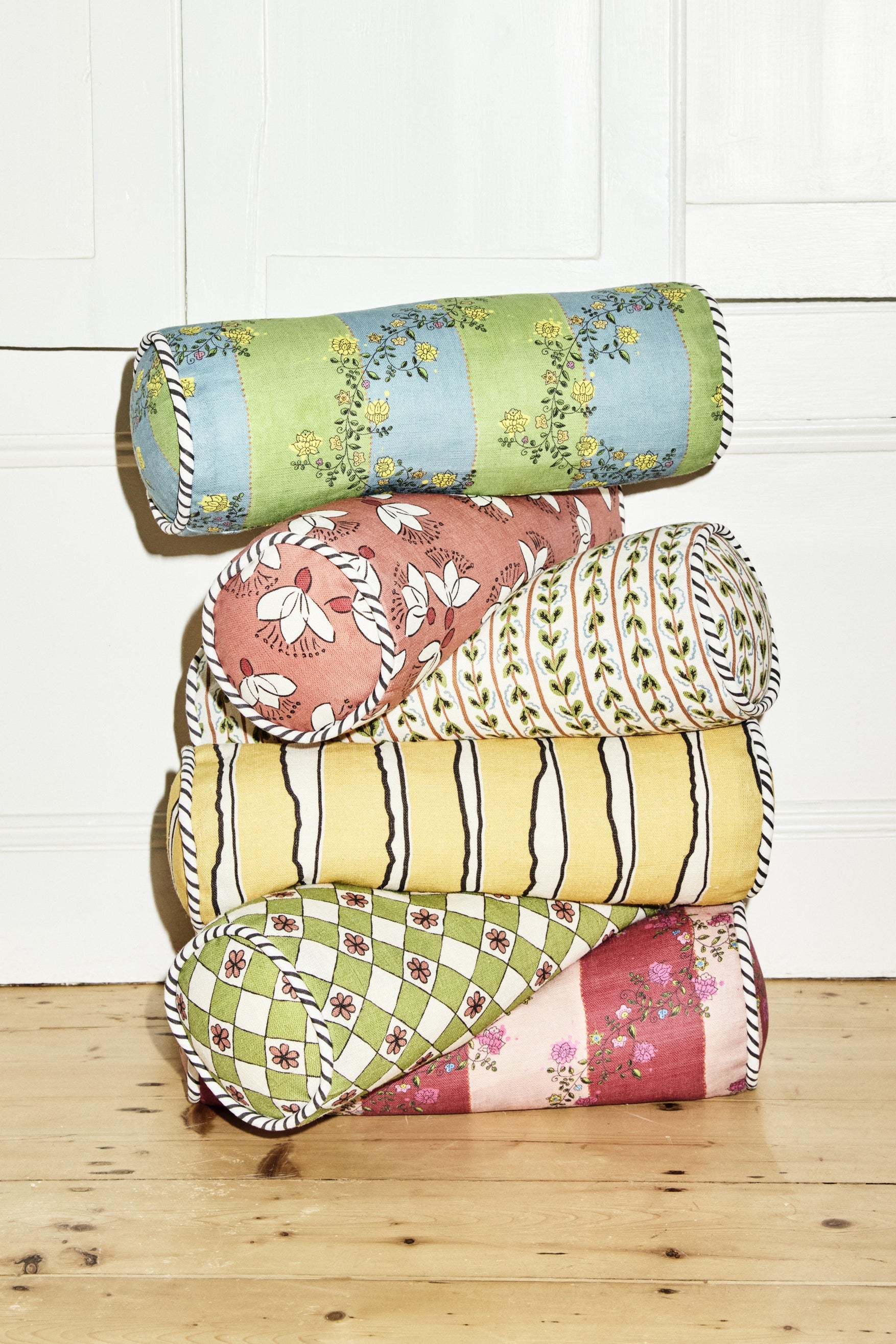 Mini Column - Woolf | Dusky Blue & Stripes - Interior Design | Homewares