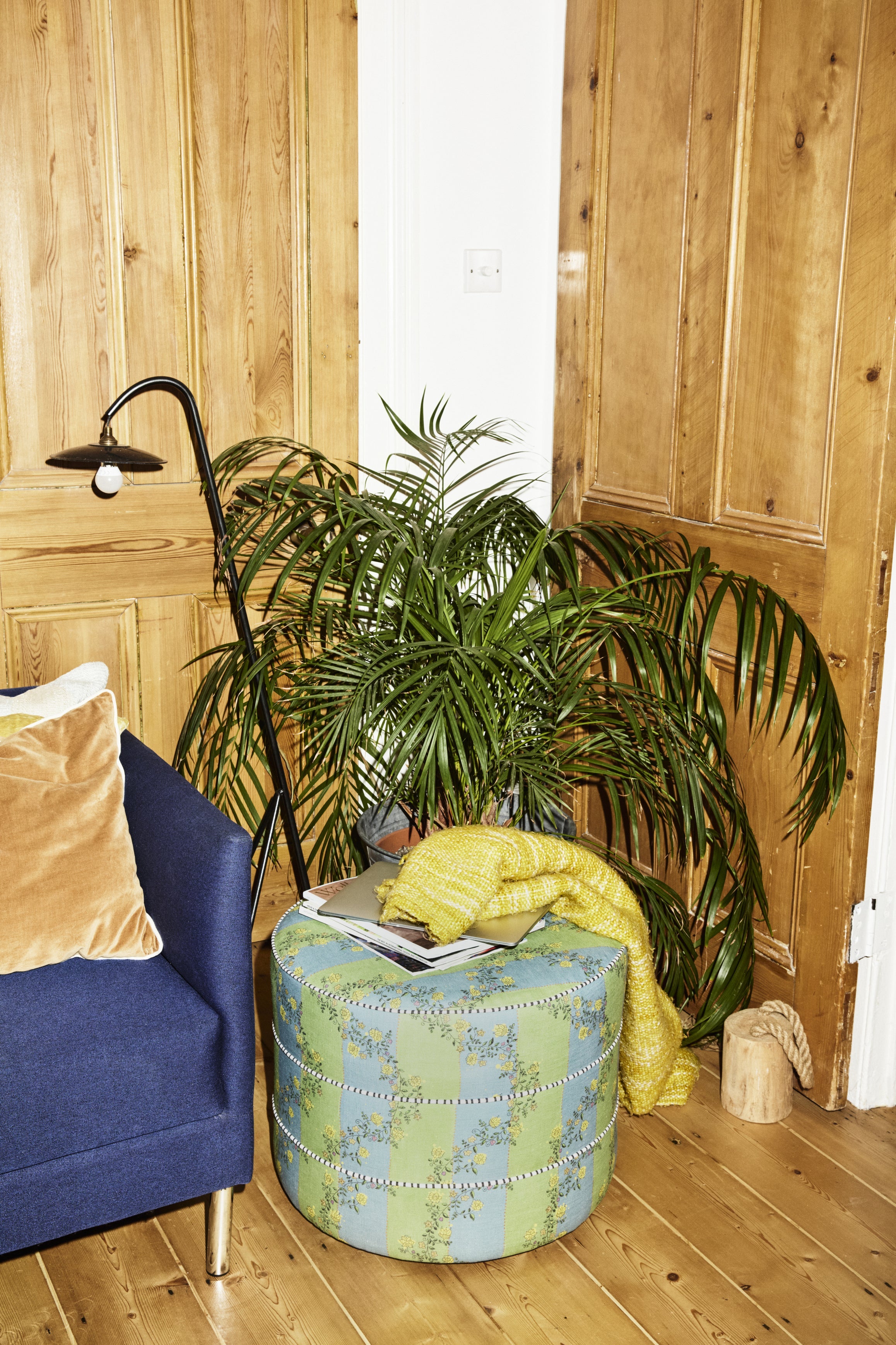 Stack Vine Blots - Artichoke & Dusty Blue | Stripes - Interior Design | Homewares