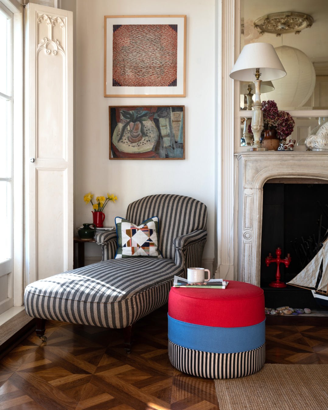 Stack - Crimson, Denim & Stripe - Interior Design | Homewares | Dried Flowers