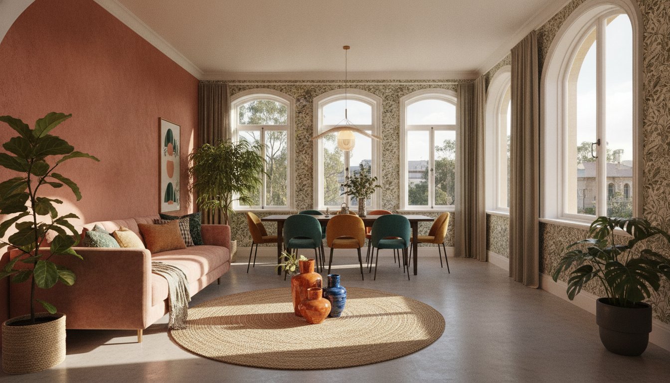 E-Design for Open Plan Living in Sydney: A Colour-Rich Approach