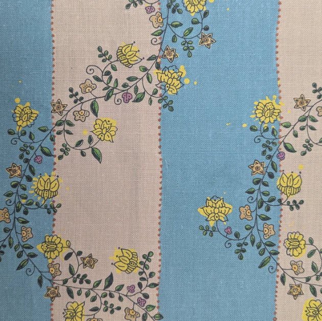 Vine Blots Fabric | Sky & Sand - Interior Design | Homewares | Dried Flowers