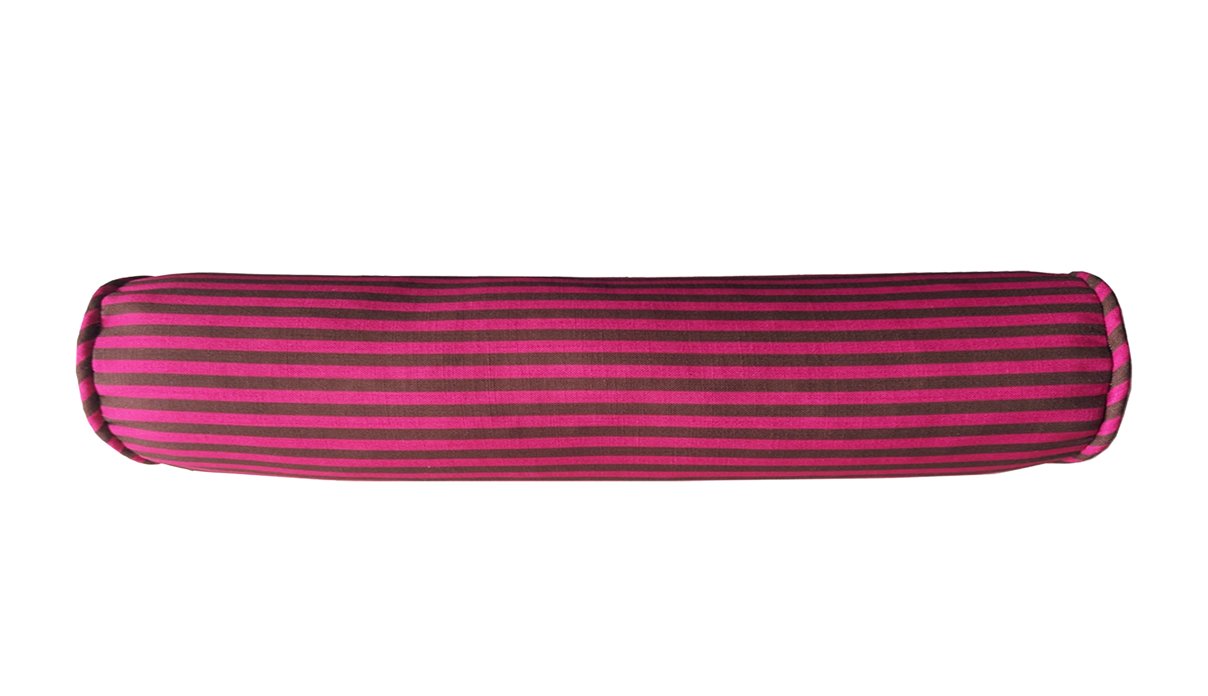 Column Bolster -  Fuchsia & Peat Skinny - Interior Design | Homewares | Dried Flowers