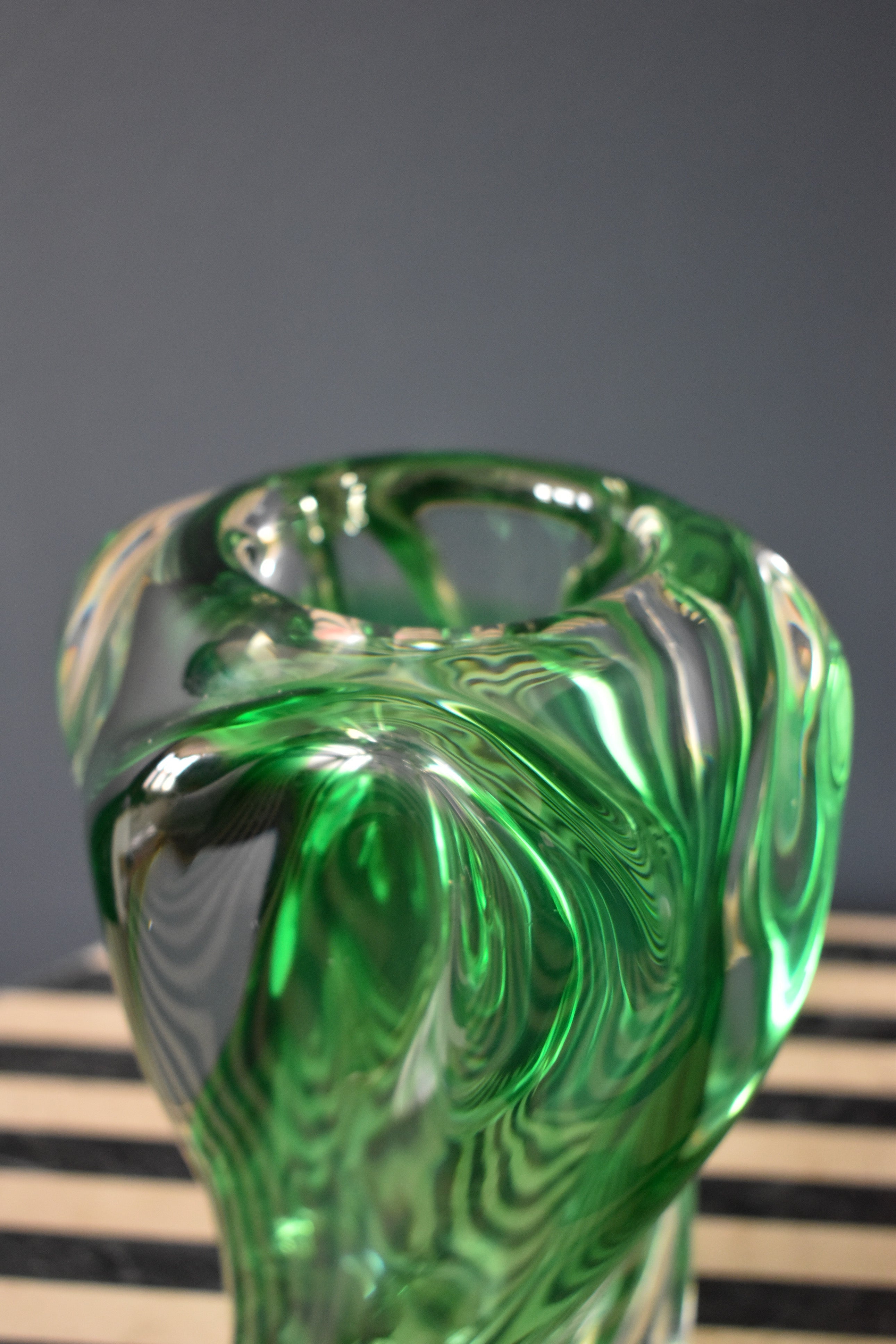 Murano Glass Swirl Vase - Interior Design | Homewares | Dried Flowers