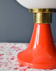 Red & White Lamp - Interior Design | Homewares | Dried Flowers