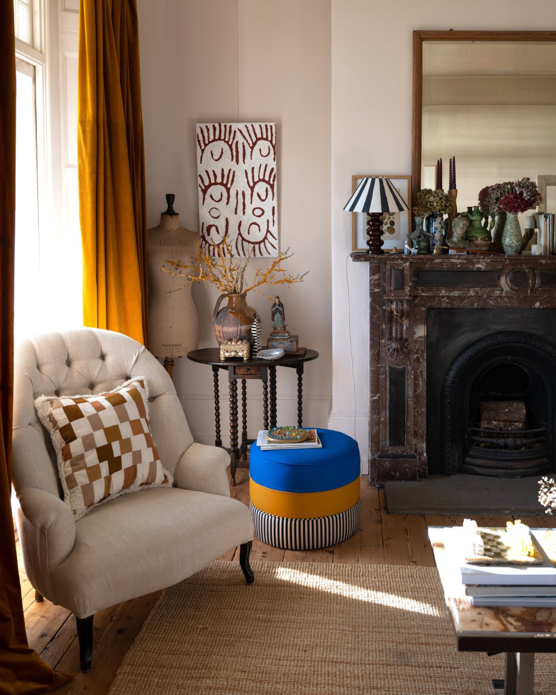Stack - Klein, Mustard & Stripe - Interior Design | Homewares | Dried Flowers